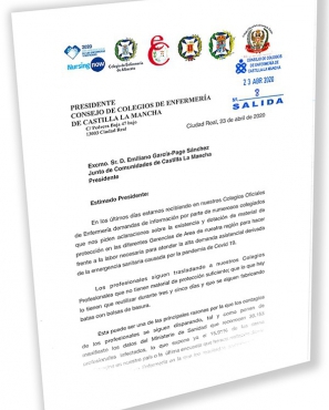 El Consejo Autonómico de Enfermería pide al presidente de la región que actúe para proteger a los profesionales sanitarios