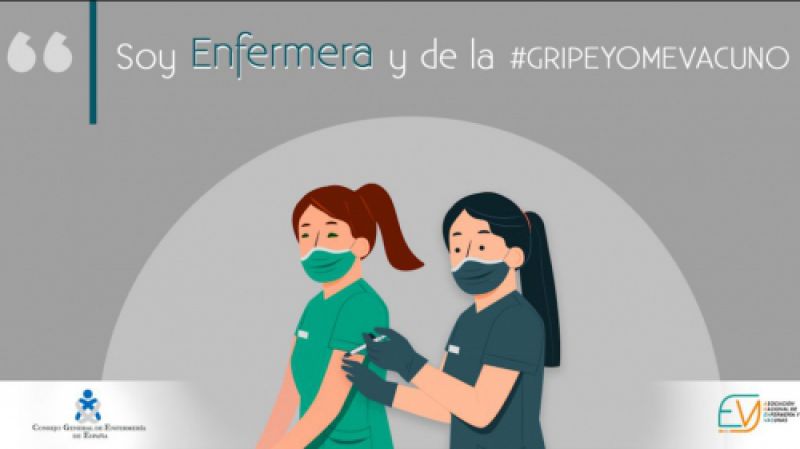 El CGE lanza la campaña “Soy enfermera y de la gripe #YoMeVacuno” para incentivar la vacunación entre sanitarios